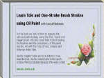 tole and one-stroke brush stroke art e-book