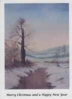 snow greetings card